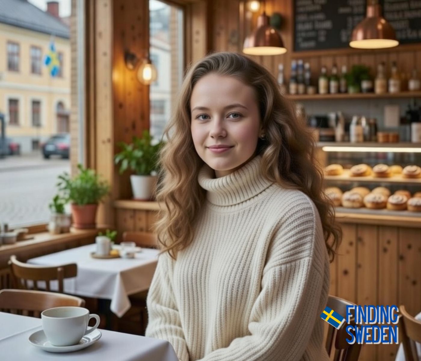 Visiting Stockholm cafe