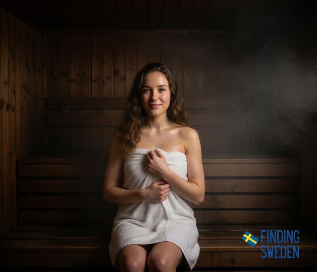 I'm trying out a sauna in Kukkolaforsen