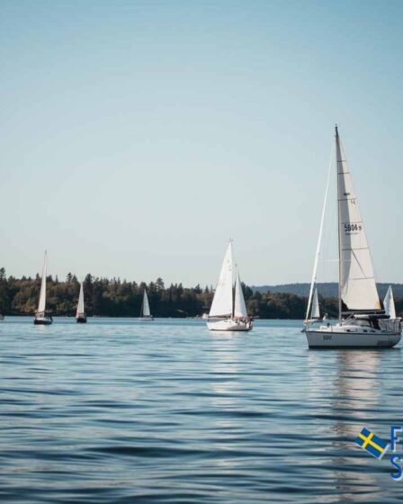 Sailing on Vänern Sweden