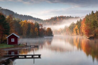 A cabin by the lake, Dalarna, Sweden