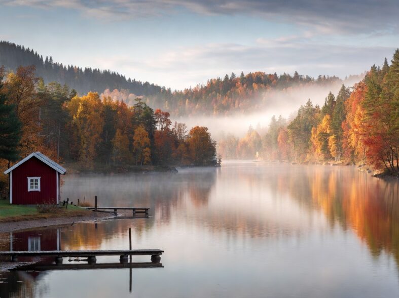 A cabin by the lake, Dalarna, Sweden