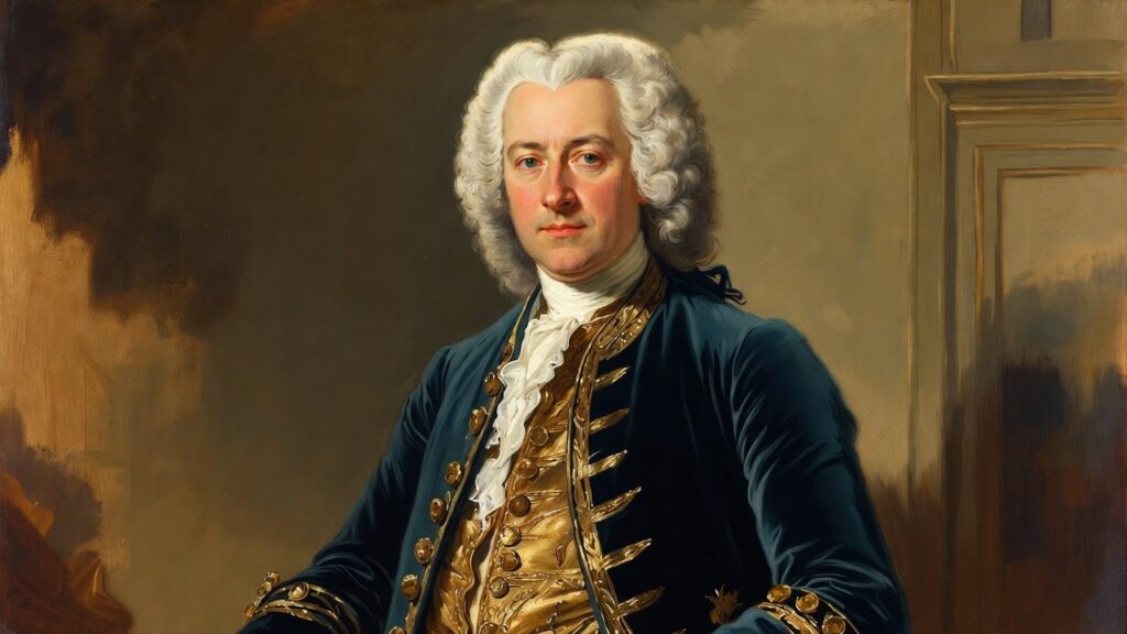 Marcus Marcusson 1709 - Swedish Government Official -Oil painting