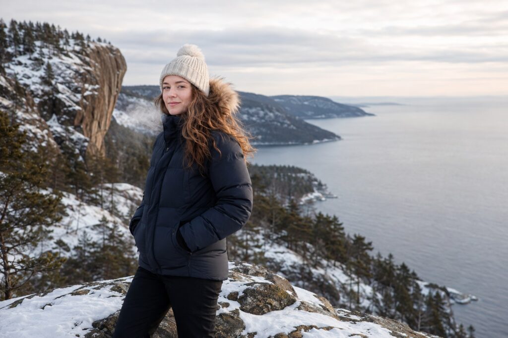 MAria visiting the High Coast