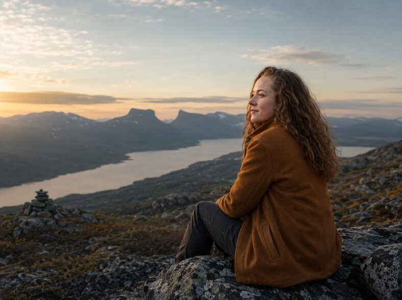 Maria in the midnight sun