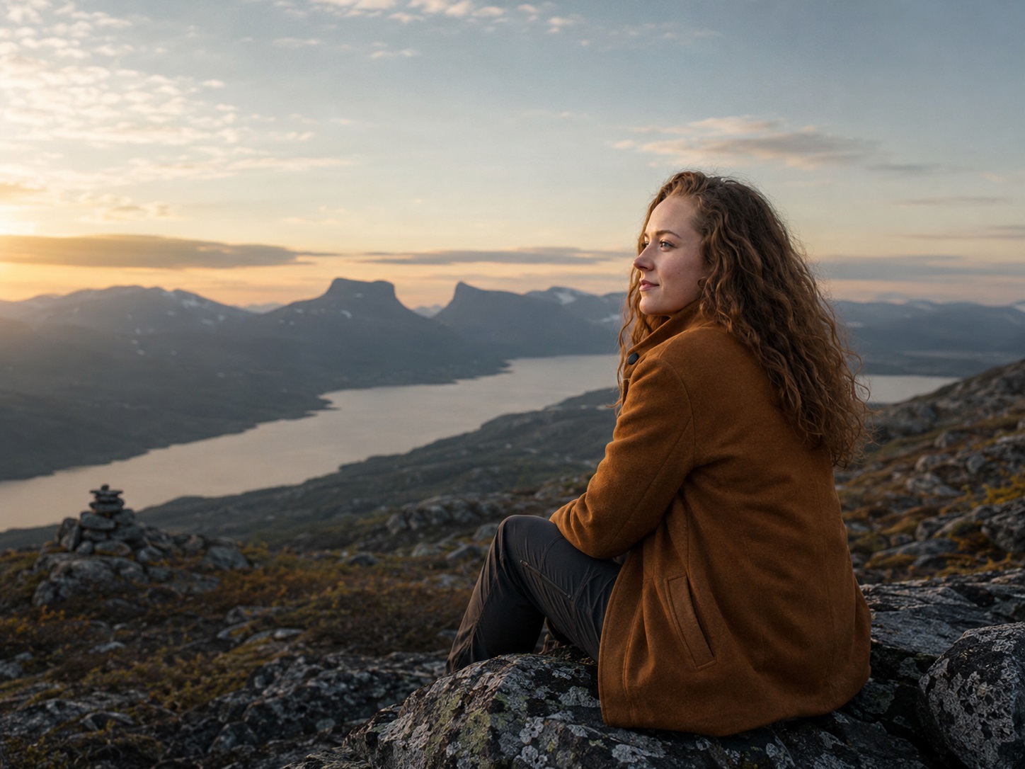 Maria in the midnight sun